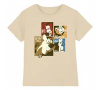 Scooby Doo Men's Squares Faces Cotton T-Shirt in Light Sand | Size: Small Scooby Doo Light Sand S