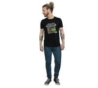 Scooby Doo Men's The Mystery Machine Cotton T-Shirt in Black | Size: Small Scooby Doo Black S