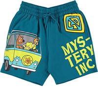 Scooby-Doo! Men's Throwback Shorts, Shaggy, Velma - Classic TV Shows, Green, Large