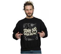 Scooby Doo Men's Where Are You? Castle Sweatshirt in Black | Size: Large Scooby Doo Black L
