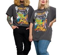 Scooby Doo Men's Where Are You Vintage Wash T-Shirt in Charcoal | Size: 4XL Scooby Doo Charcoal 4XL