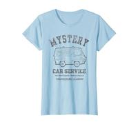 Scooby Doo Mystery Car Service T-Shirt, Women, Baby Blue, X-Small