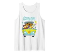 Scooby Doo Mystery Machine Group Tank Top, Men, White, Small