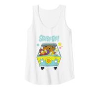 Scooby Doo Mystery Machine Group Tank Top, Women, White, Small