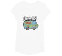 Scooby-Doo Mystery Machine T-Shirt, Girls, White, X-Small