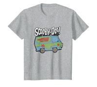 Scooby-Doo Mystery Machine T-Shirt, Youth, Heather Grey, Small