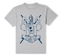 Scooby Doo Official Coat of Arms T-Shirt - Grey | Size: Small Scooby Doo Grey S