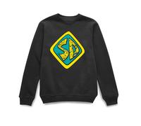 Scooby Doo Official Emblem Sweatshirt - Black | Size: XL Scooby Doo Black XL