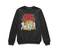 Scooby Doo Official Heavy Meddle Sweatshirt - Black | Size: Large Scooby Doo Black L