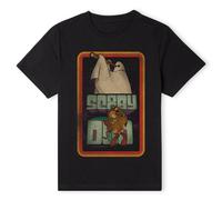 Scooby Doo Official Retro Ghostie T-Shirt - Black | Size: Medium Scooby Doo Black M