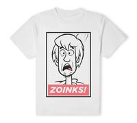 Scooby Doo Official Zoinks T-Shirt - White | Size: Medium Scooby Doo White M