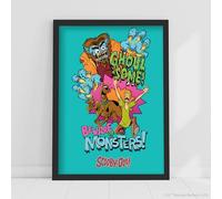 Scooby-Doo Print - Beware of Monsters Poster Wall Art (21cm x 29.7cm - A4)