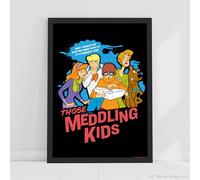 Scooby-Doo Print - Those Meddling Kids Poster Wall Art (21cm x 29.7cm - A4)
