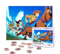 Scooby DOO Puzzles 500 Pieces Personalized Jigsaw Puzzles Photos Puzzle with Storage Bag Challenging Picture Puzzle for Adults Home Decor Wedding (52x38 CM)