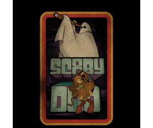 Scooby Doo Retro Ghostie Men's T-Shirt - Black - 4XL