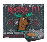 Scooby Doo Rockin It Christmas Blanket Multicoloured (One Size)