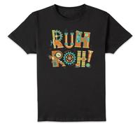 Scooby Doo Ruh-Roh Clockwork Men's T-Shirt - Black | Size: 3XL Scooby Doo Black 3XL