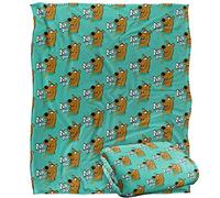 SCOOBY DOO! Ruh Roh Face Pattern Officially Licensed Silky Touch Super Soft Throw Blanket 152 x 127 cm