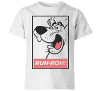 Scooby Doo Ruh-Roh Kids T-Shirt - White | Size: YS Scooby Doo White YS
