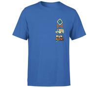 Scooby Doo Ruh-Roh Men's T-Shirt - Royal Blue | Size: Small Scooby Doo Blue S