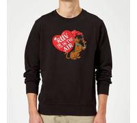 Scooby Doo Ruv Is In The Air Sweatshirt - Black | Size: XL Scooby Doo Black XL