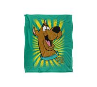 Scooby-Doo! Scooby-Doo Burst Logo Silky Touch Super Soft Throw Blanket 152 X 127 cm in White Scooby-Doo! White 152 X 127 cm