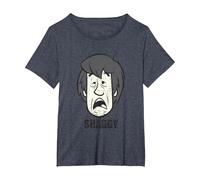 Scooby Doo Shaggy T-Shirt, Women's Plus, Heather Blue, 2X