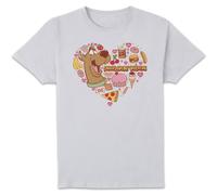 Scooby Doo Snacks Are My Valentine Men's T-Shirt - White | Size: Medium Scooby Doo White M
