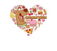 Scooby Doo Snacks Are My Valentine Men's T-Shirt - White - XXL - White