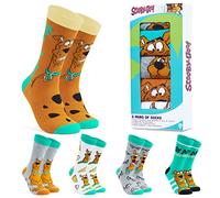Scooby-Doo! Socks for Men & Teens UK Size 6.5-10.5, Pack of 5 Soft Breathable Casual Work Crew Socks, Gifts for Him
