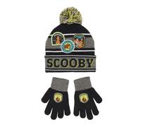 Scooby Doo Super Sleuth Badges Youth 2-Piece Knit Beanie & Gloves Set