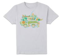 Scooby Doo The Mystery Machine Men's T-Shirt - White | Size: 4XL Scooby Doo White 4XL