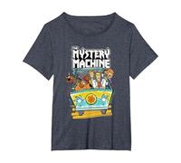 Scooby-Doo The Mystery Machine T-Shirt, Women's Plus, Heather Blue, 2X