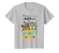 Scooby-Doo The Mystery Machine T-Shirt, Youth, Silver Grey, X-Small