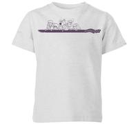 Scooby Doo Those Meddling Retro Kids T-Shirt - Grey | Size: YM Scooby Doo Grey YM