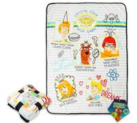 Scooby Doo Throw Blanket Set - Bundle with 46" x 60" Silk Touch Throw for Kids, Teens Plus Stickers | Scooby Doo Ultra Soft Blanket