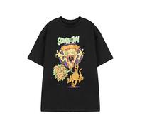 Scooby-Doo! Unisex Black Short Sleeved Graphic Tee | Mystery Inc. Ruh-Roh! Cartoon T-Shirt | Retro Dog Apparel Fan Merchandise | Unisex Top for Kids & Teens
