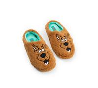 Scooby Doo Unisex Brown Character Face Mule Slippers - 3-4 UK