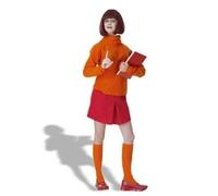Ladies Womens Velma Costume Scooby Doo Adult Fancy Dress Party Outfit Official