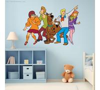 Scooby-Doo Wall Sticker - Scooby Doo and The Gang Decal Wall Art (120cm Width x 85cm Height)