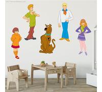 Scooby-Doo Wall Sticker - The Gang Decal Set Wall Art (60cm Width x 35cm Height)