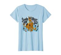 Scooby-Doo Where are You Meddle T-Shirt, Women, Baby Blue, Medium