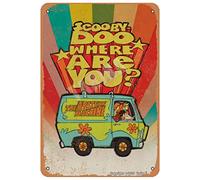 Scooby-Doo Where Are You Vintage Look 8X12 Inch Metal Decoration Plaque Sign for Home Kitchen Bathroom Farm Garden Garage Funny Wall Decor