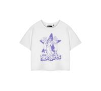 Scooby Doo Women's Adult Cropped Short Sleeved T-Shirt (White) in White | Size: Medium Scooby Doo White M