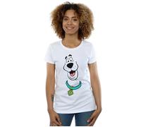 Scooby Doo Women's Big Face Cotton T-Shirt in White | Size: XL Scooby Doo White XL