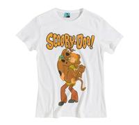 Scooby Doo Women's Classic Shaggy T-Shirt in White | Size: XL Scooby Doo White XL