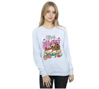 Scooby Doo Women's Life Is Sweet Sweatshirt in Grey | Size: Large Scooby Doo Grey L