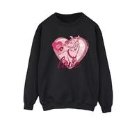 Scooby Doo Women's Love Kisses Sweatshirt in Black | Size: 3XL Scooby Doo Black 3XL