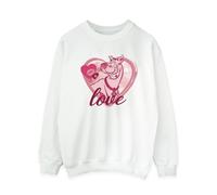 Scooby Doo Women's Love Kisses Sweatshirt in White | Size: 2XL Scooby Doo White 2XL
