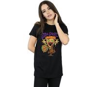 Scooby Doo Women's Pizza Ghost Cotton Boyfriend T-Shirt in Black | Size: Medium Scooby Doo Black M
